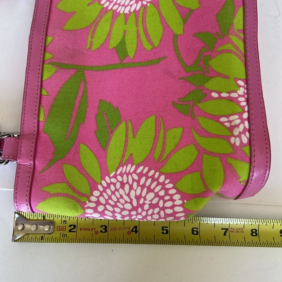 RARE!  Lilly Pulitzer Small Tote Hit Pink Sunflower Pattern-Circa 1990’s - Picture 13 of 16